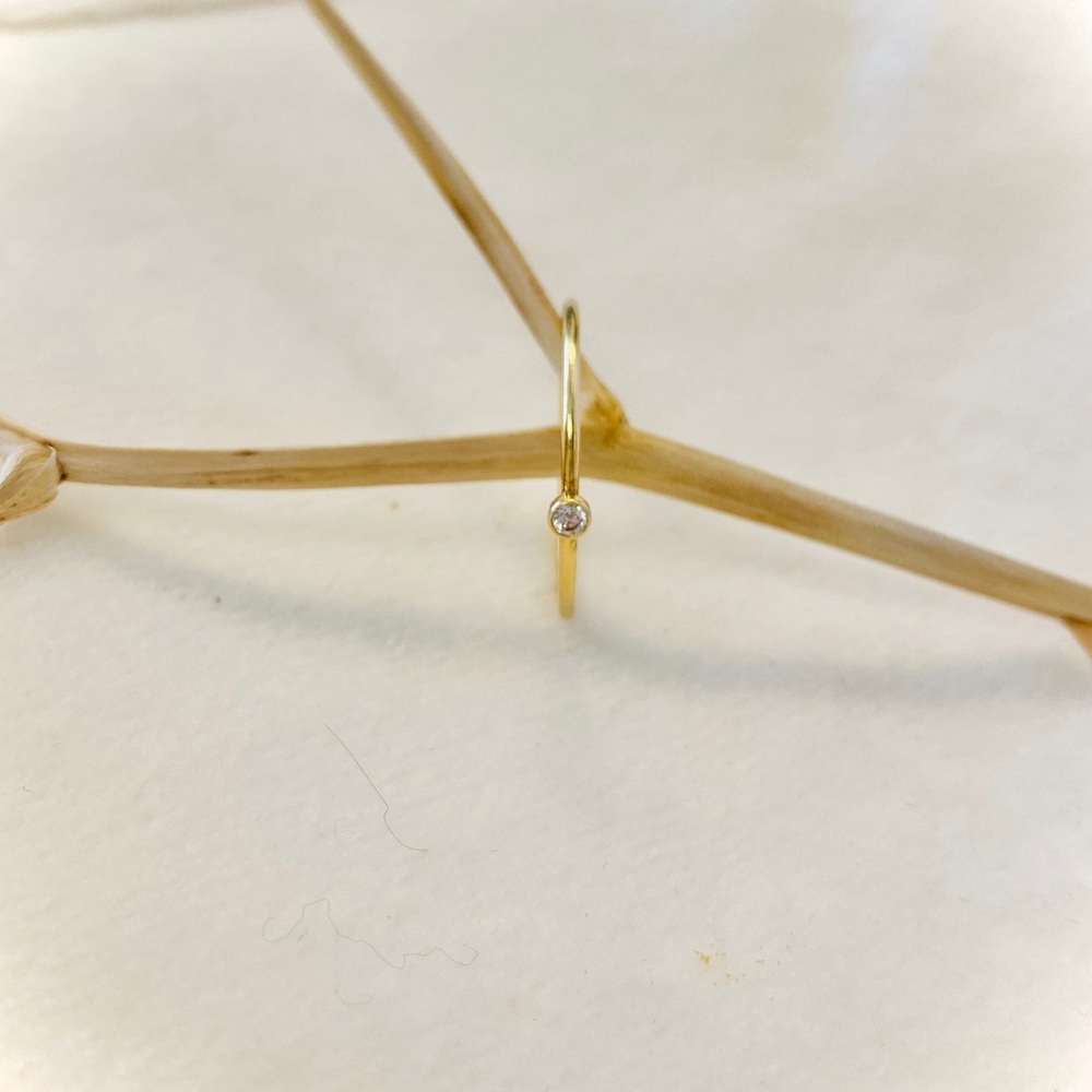 Gold Filled CZ Stacking Rings - Picture 5 of 7